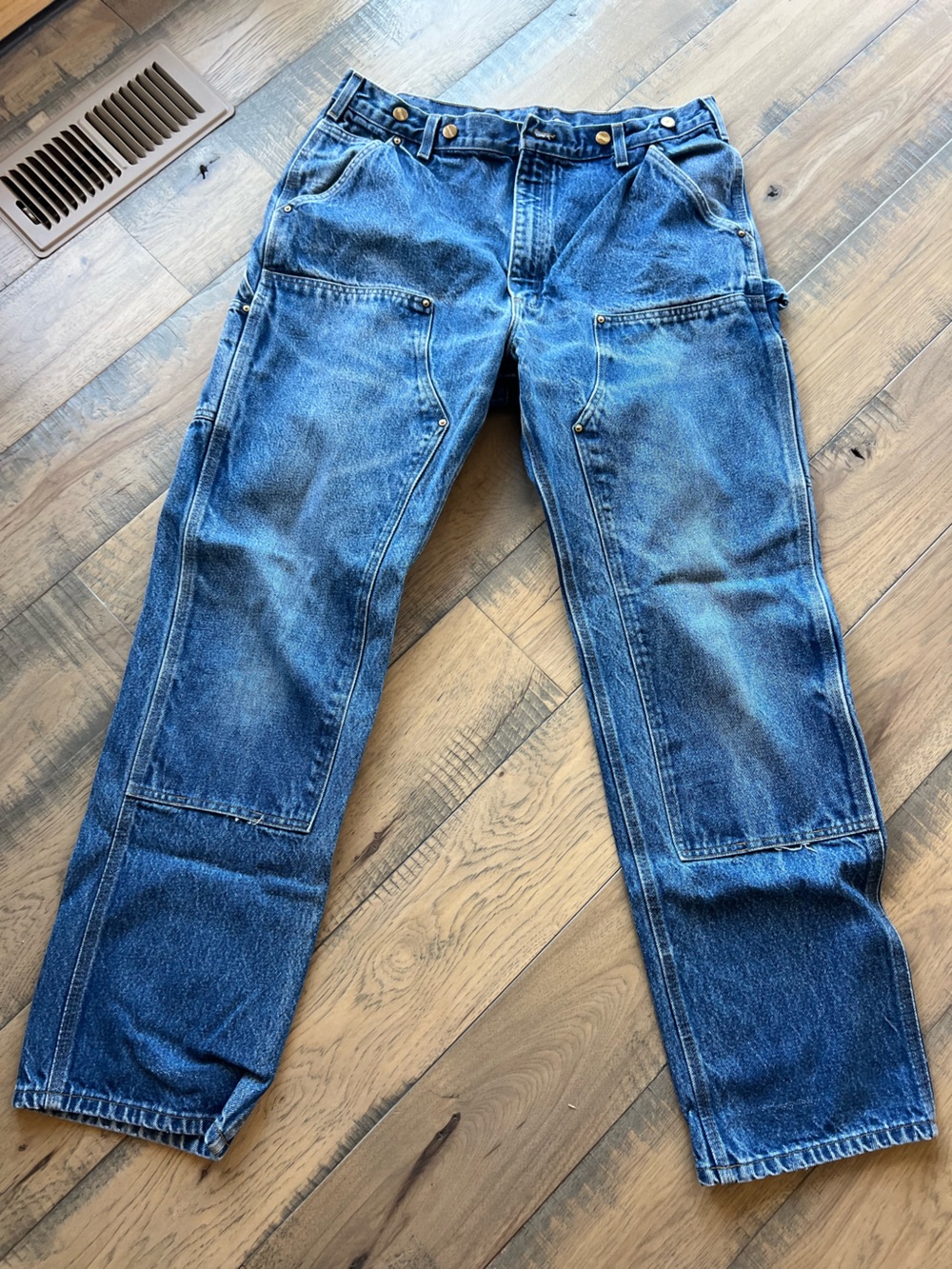 Carhartt Men's Denim Work Jeans 38x34 Dungaree Fit
